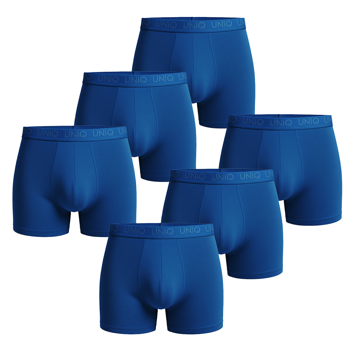 UNIQ BAMBOO BOXERS | 6-PACK OCEAN BLUE