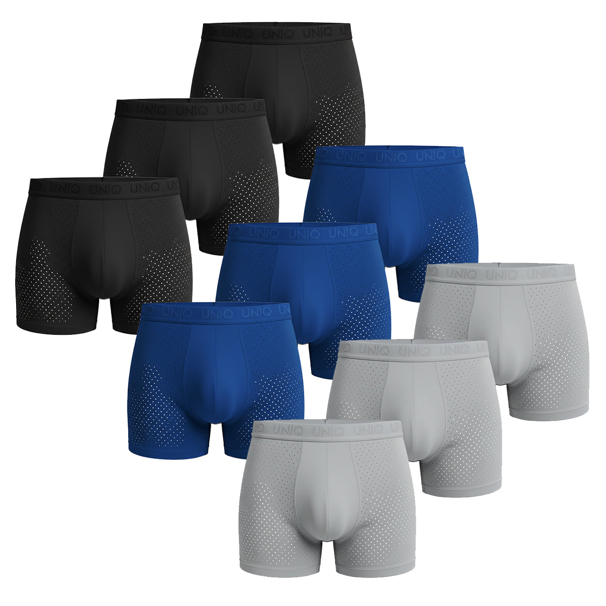 AIRFLEX BAMBOO BOXERS | 9-PACK COOL MIX