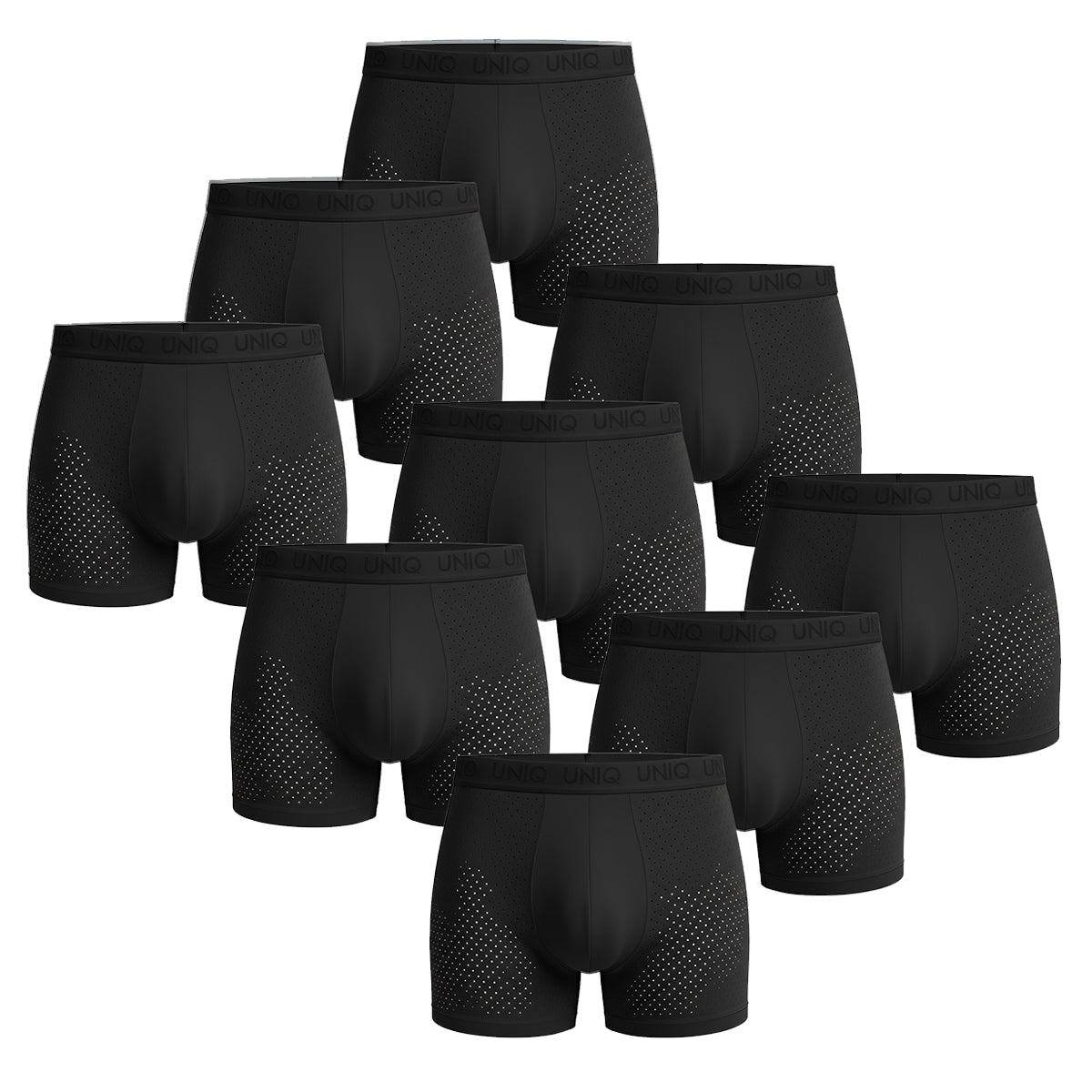 AIRFLEX BAMBOO BOXERS | 9-PACK TIMELESS BLACK