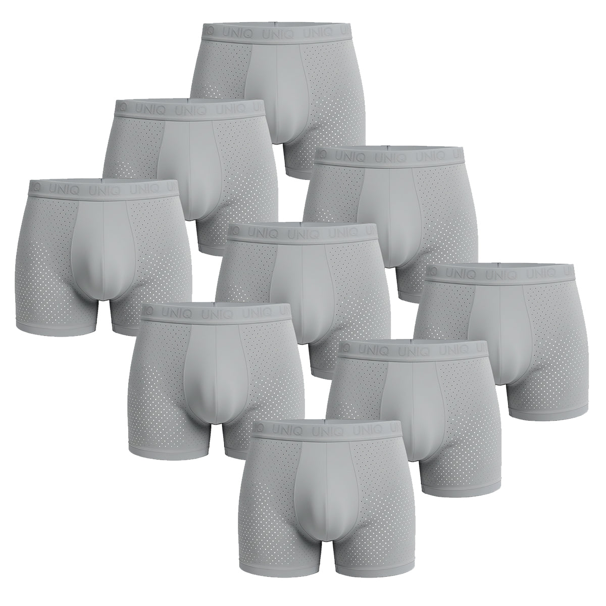 AIRFLEX BAMBOO BOXERS | 9-PACK URBAN GREY