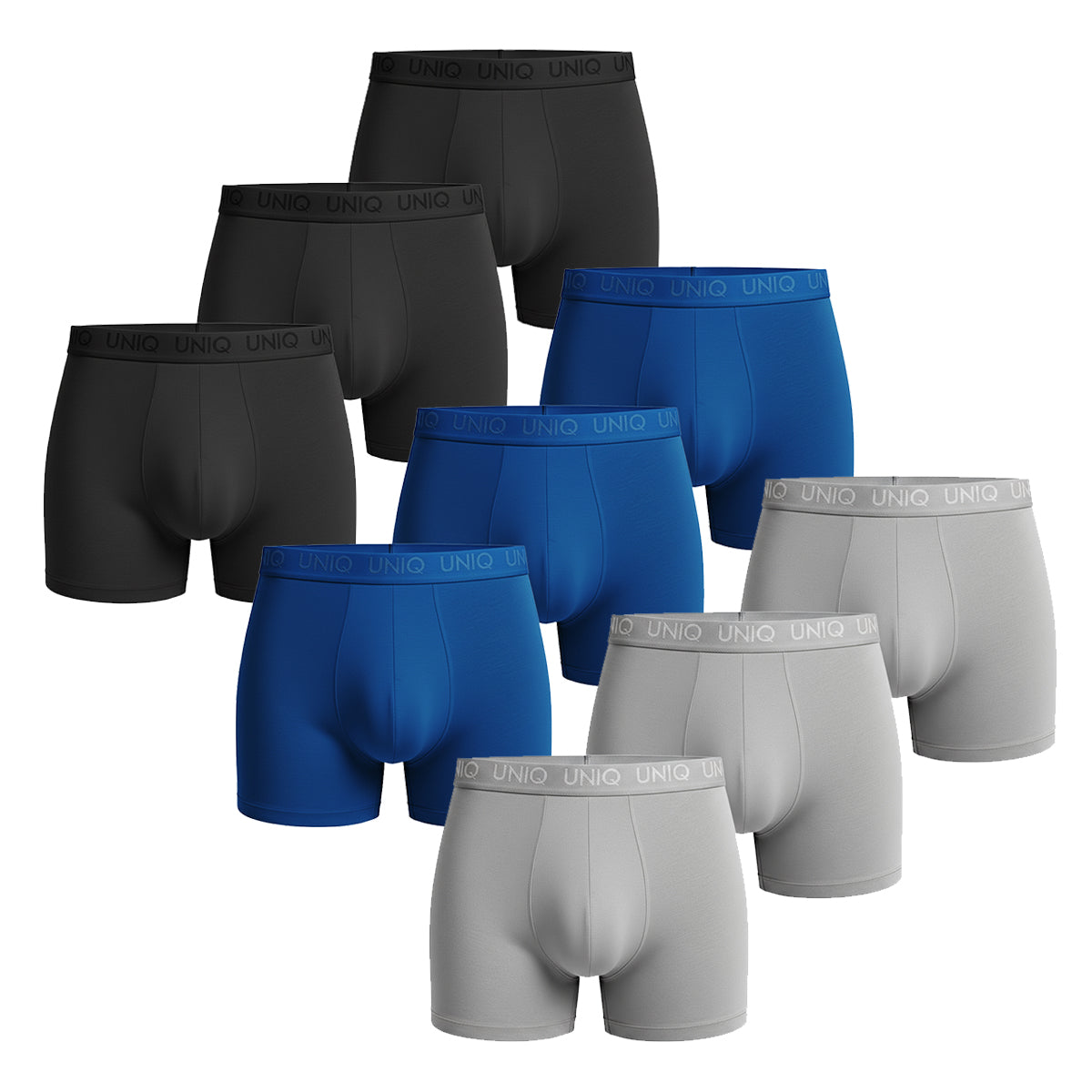 UNIQ BAMBOO BOXERS | 9-PACK COOL MIX