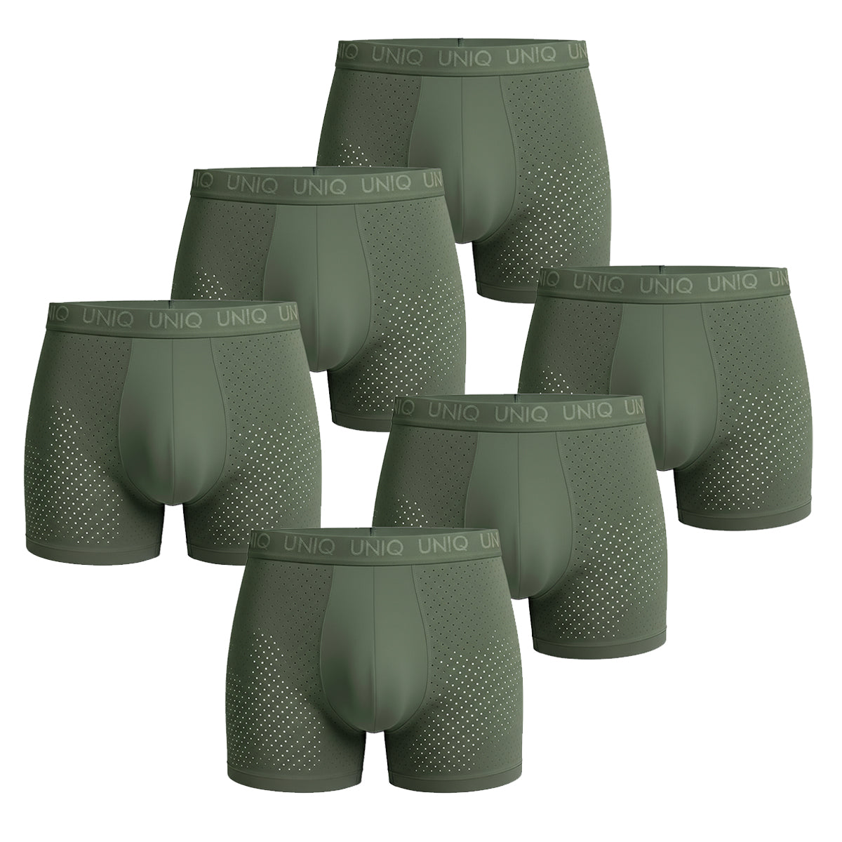 AIRFLEX BAMBOO BOXERS | 6-PACK ESSENTIAL KHAKI