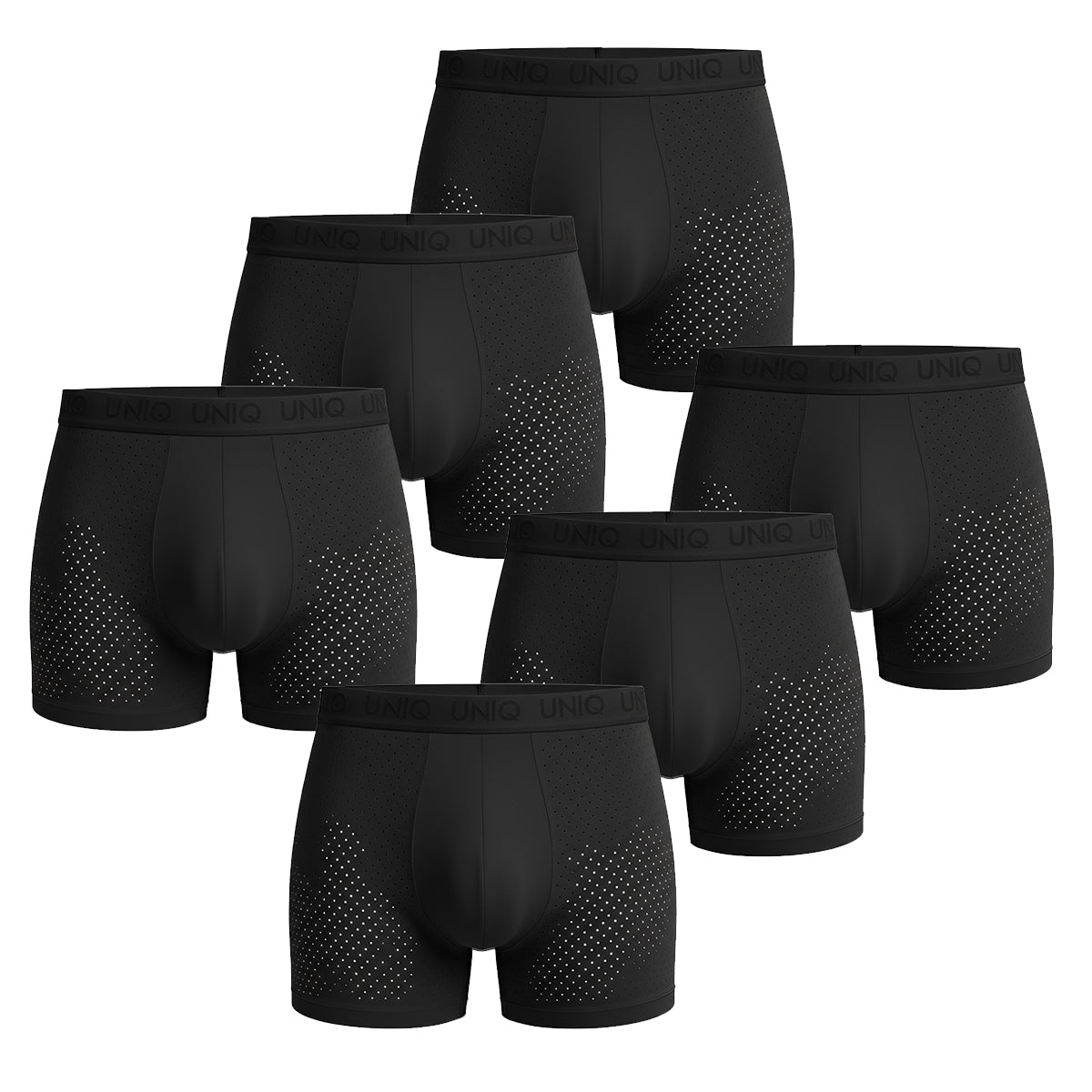 AIRFLEX BAMBOO BOXERS | 6-PACK TIMELESS BLACK