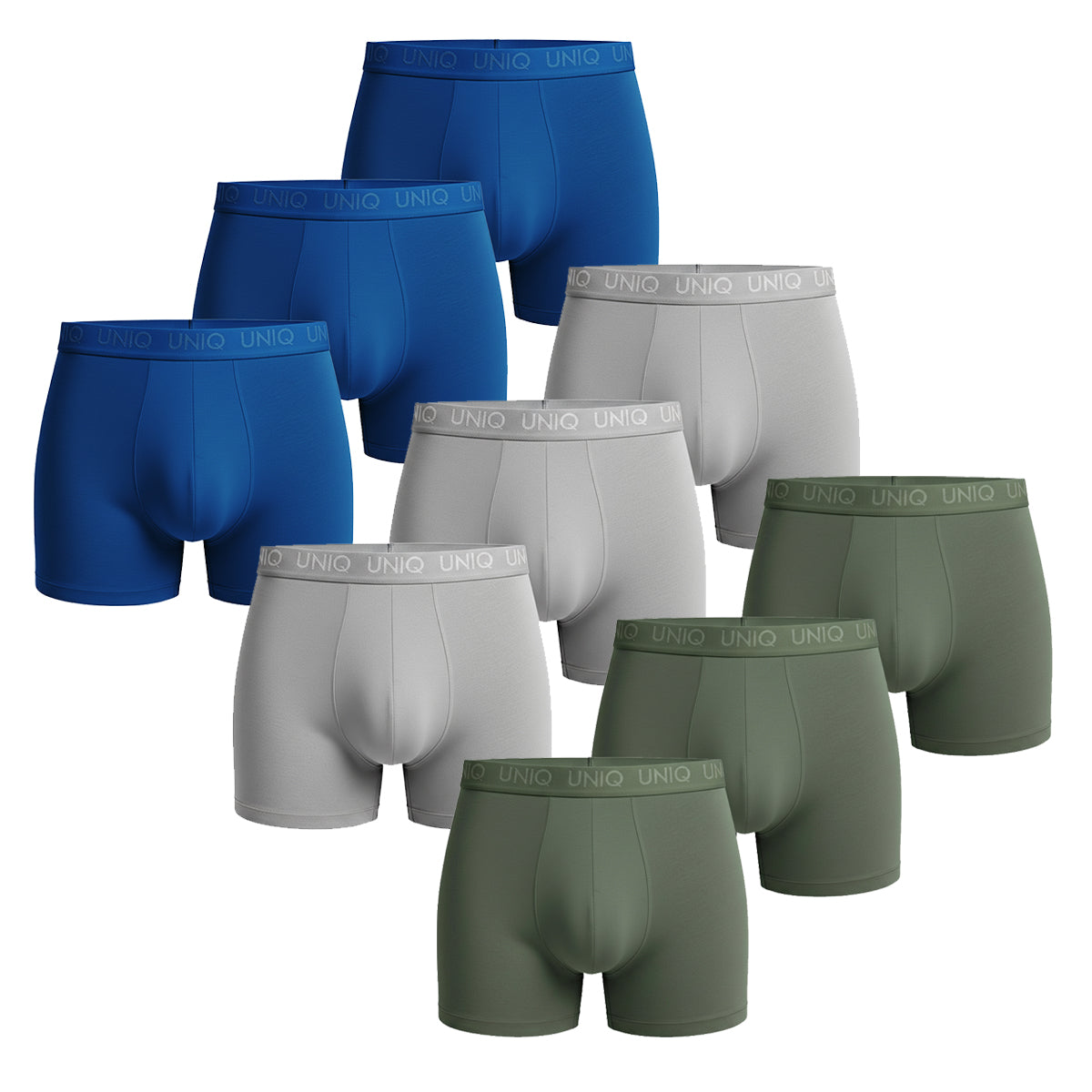 UNIQ BAMBOO BOXERS | 9-PACK ESSENTIAL MIX