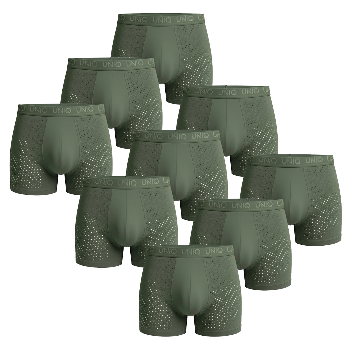 AIRFLEX BAMBOO BOXERS | 9-PACK ESSENTIAL KHAKI