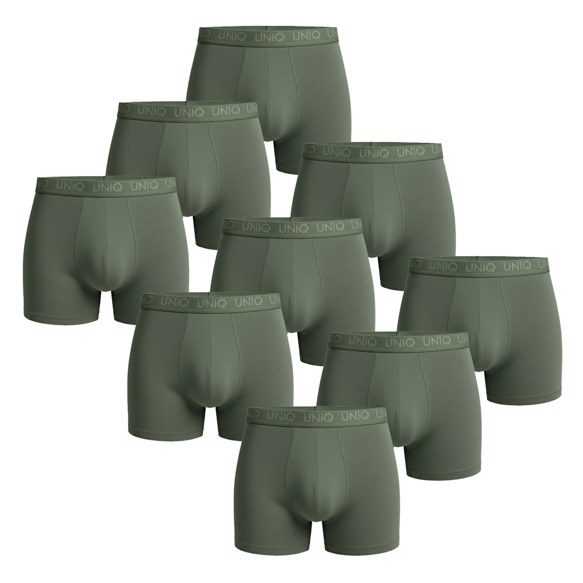 UNIQ BAMBOO BOXERS | 9-PACK ESSENTIAL KHAKI