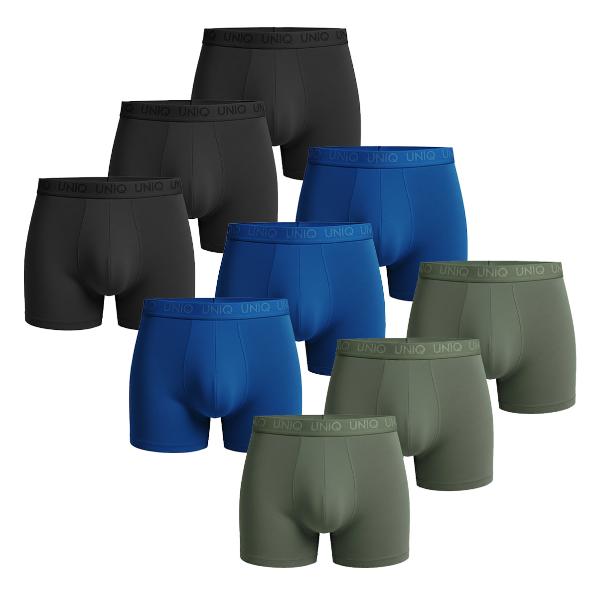 UNIQ BAMBOO BOXERS | 9-PACK URBAN MIX